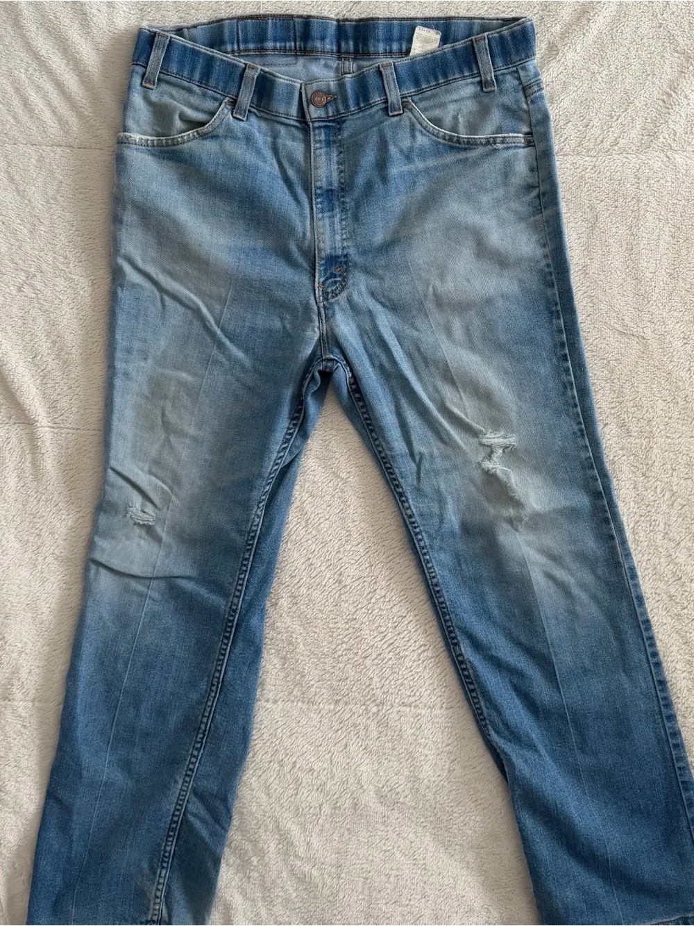 Vintage Levis Action Jeans Mens 36x29 Blue Denim Orange Tab 90's Made In USA